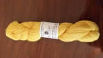 A scrumptious alpaca lace yarn. I kept petting it until I finally got to knit with it.